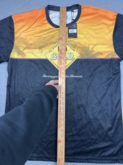 Fiji Gold Beer Shirt Mens 3XL Orange Black Sublimated Graphic Tee JS22-3005