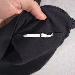 Hugo Boss Thompson Signature Cuff Black Cotton Crew Casual Shirt Mens 2XL (XL)