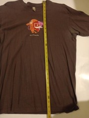 T Shirt Apple Mac Be as un-PC as possible Size L Fits Like Small Short Sleeve