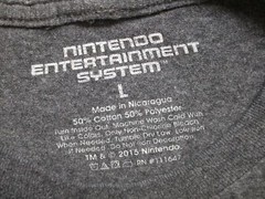 Camiseta Manga Corta Para Hombre Nintendo Franela Consola NES Gráfica Vintage