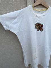 Vintage 60s Native American Chief Head T Shirt School BC USA Made Sz S 50s