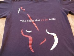 ROCK AND ROLL HALL OF FAME 2003 Medium Shirt BLUE “The House That Rock Built”
