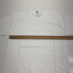 Blank Knights White Combed Cotton T-Shirt Mens Size Medium New
