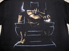 Thanos x Goat Crew marvel men’s black t-shirt XL infinity gauntlet war villain