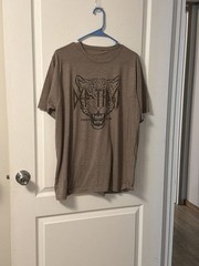 Death Wish Coffee Co. Leopard Graphic T-Shirt Brown