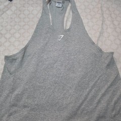 GYM SHIRT STRINGER TEES 2XL GRAY PERFECT FOR THE GYM