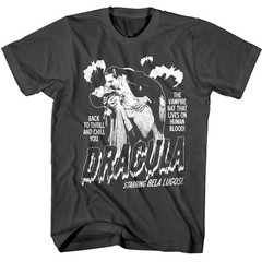 Bela Lugosi Dracula Vampire Bat that Lives on Human Blood Men’s T Shirt Vintage