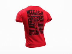 WTF is a Kilometer T-shirt Humor Sarcastic American Patriotic USA Gun T shirt