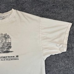 VTG San Francisco Shirt Adult XL White Bluegrass Concert Cable Car Golden Gate