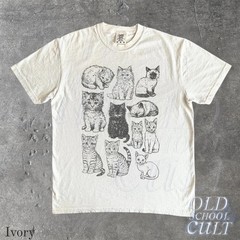 Vintage 90s Tattoo Cat T-Shirt Retro Y2K Kitten Graphic Cat Lover Gift Tee
