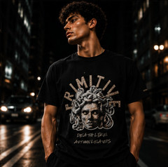 BKYS “Primitive” Medusa Graphic Rhinestone T-Shirt