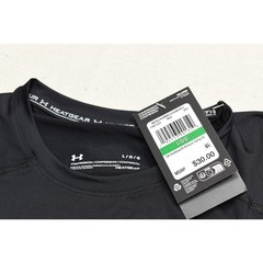 NEW Under Armour HeatGear Compression Sleeveless Shirt Black Size L