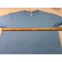 Royal Avalon Mens XL Bamboo Cotton UPF 50+ Sun Protection T-Shirt Sky Blue