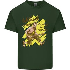 Without Music Life Would Be a Mistake Guitar Mens Cotton T-Shirt Tee Top
