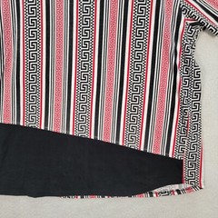 Rolling Paper Brand T Shirt Striped Zig Zag Asymmetric Graphic Tee Mens Size XL
