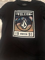 Volcom Stone Men’s Short Sleeve T-Shirt Graphic Print Black XXL