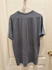 The North Face Men’s L Gray Slim Fit Graphic Logo Crew Neck Short Sleeve Tee
