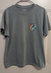 Mustang Island Port Aransas Texas Shirt Large Texan Marlin Fish Fishing BG2