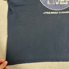Star Wars Darth Vader Lives Is Forever Graphic Tee Thrashed Navy Mens Large