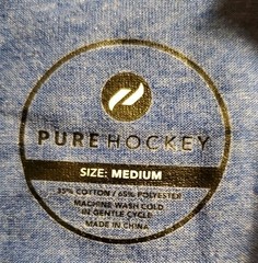 Pure Hockey Classic Tee 1.0 – Royal Heather Blue – Adult Men’s Size M Medium
