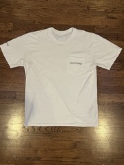 Chrome Hearts White & Green Cemetery Cross Logo T-Shirt Size Large