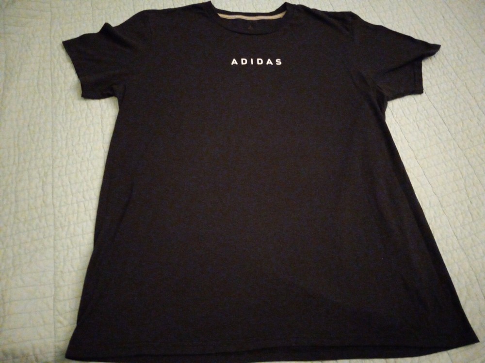 Men’s Large Adidas Black Classic Text T Shirt The Go-To Tee