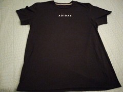 Men’s Large Adidas Black Classic Text T Shirt The Go-To Tee