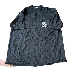 Union Line UA Local 333 Plumbers Pipefitters Skull Pocket Tee Black XXL
