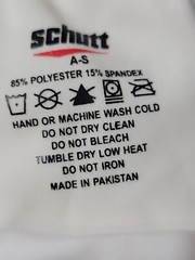 Schutt Size S Integrated Padded Men’s Shirt White NWT #W6
