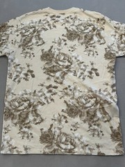 CSG. T Shirt Men’s Extra Large Beige Floral 100% Cotton Everyday Basic Tee