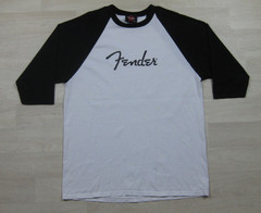 Vintage Y2K Fender Guitars Raglan T-Shirt Men’s (L) Music Band Rock n Roll