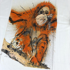 Vans Vault x Ralph Steadman Orangutan T-shirt Mens M Organic Cotton WildAid