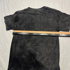 Football Receivers Shirt Mens Small Black Acid Wash Graphic Tee Crewneck Gildan