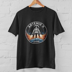 ARTEMIS II Rocket Launch T Shirt Space Mission 2026 Graphic Moon Astronaut TEE