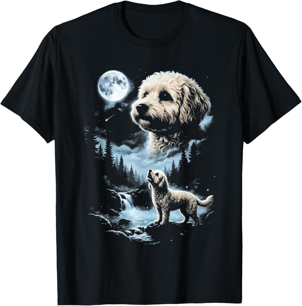 Maltipoo Howling to the Moon T-Shirt