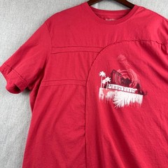 Perry Ellis T-Shirt Men’s XXL Raspberry Red Graphic Short Sleeve NWT Cotton