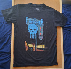 Marvel The Punisher Diner Graphic T-Shirt Men’s Size M Bold Fan Streetwear