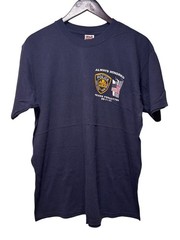 Vintage NYPD 9/11 Memorial Honor Remember Police Department T Shirt Mens L NJPD