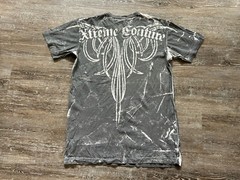 Xtreme Couture T Shirt USA Short Sleeve Skull Y2K MMA Randy AOP double Sided L