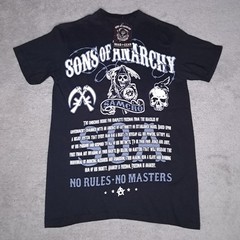 Y2k Sons Of Anarchy SOA T-shirt Mens Small “No Rules No Masters” Samcro Reaper