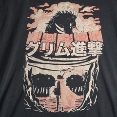 Rwby Attack On Grimm Shirt Mens Small Black Cotton Rooster Teeth Anime Thrash
