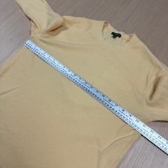 J Crew Oarsman Waffle Pocket T Shirt Medium Retro men’s heavy light yellow
