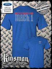 Ford Mustang 50 Years Mach 1 T-Shirt 2-Sided – Official Licensed Product