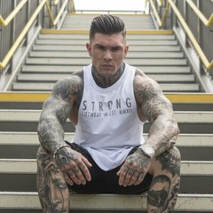 Mens Tank Tops Gym Muscle Tee Fitness Workout Bodybuilding Shirt Sleeveless Vest