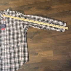 NWT Croft & Barrow Shirt Flannel Men’s XL Easy-Care Woven Plaid Red Black White
