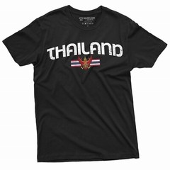 Men’s Thailand T-shirt Thai Flag Coat of Arms Country Heritage Diaspora Shirt