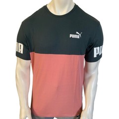 NWT PUMA MSRP $42.99 POWER MEN DARK SLATE ROSETTE CREW NECK SHORT SLEEVE T-SHIRT