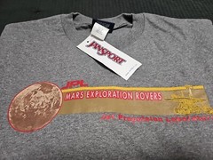 Jansport NEW Mars Exploration Rovers J.P.L. Graphite Short Sleeve Tshirt SZ XL