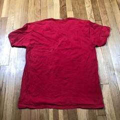 Clark Shirt Adult Large Short Sleeve Red Top Cotton Mens
