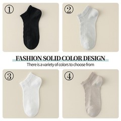 Women Ankle Socks Low Cut Ultra Soft Cotton White Black 8 PCS Size 5/9 Inch